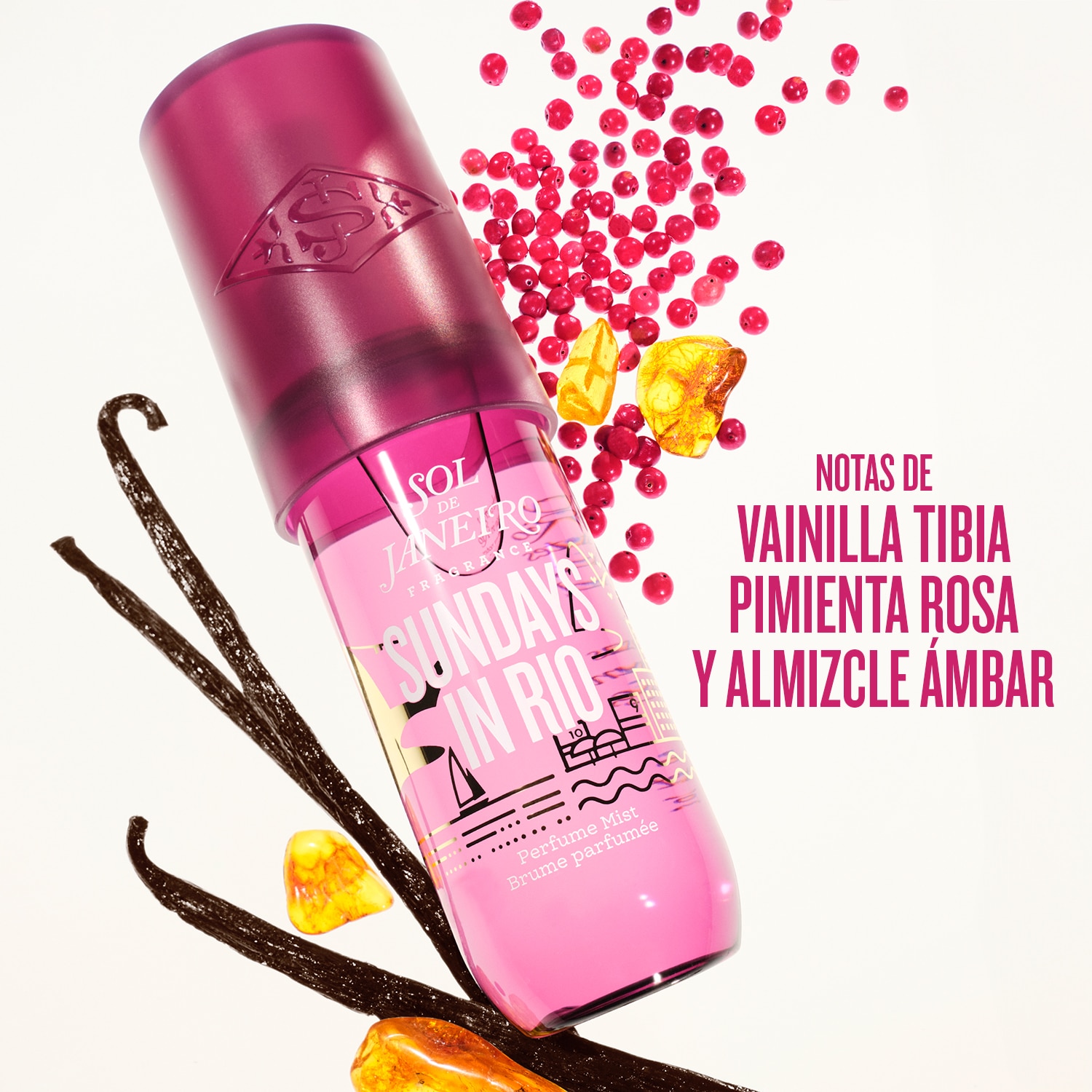 SUNDAYS IN RIO WARM VANILLA HAIR & BODY PERFUME MIST (FRAGANCIA PARA CABELLO Y CUERPO)